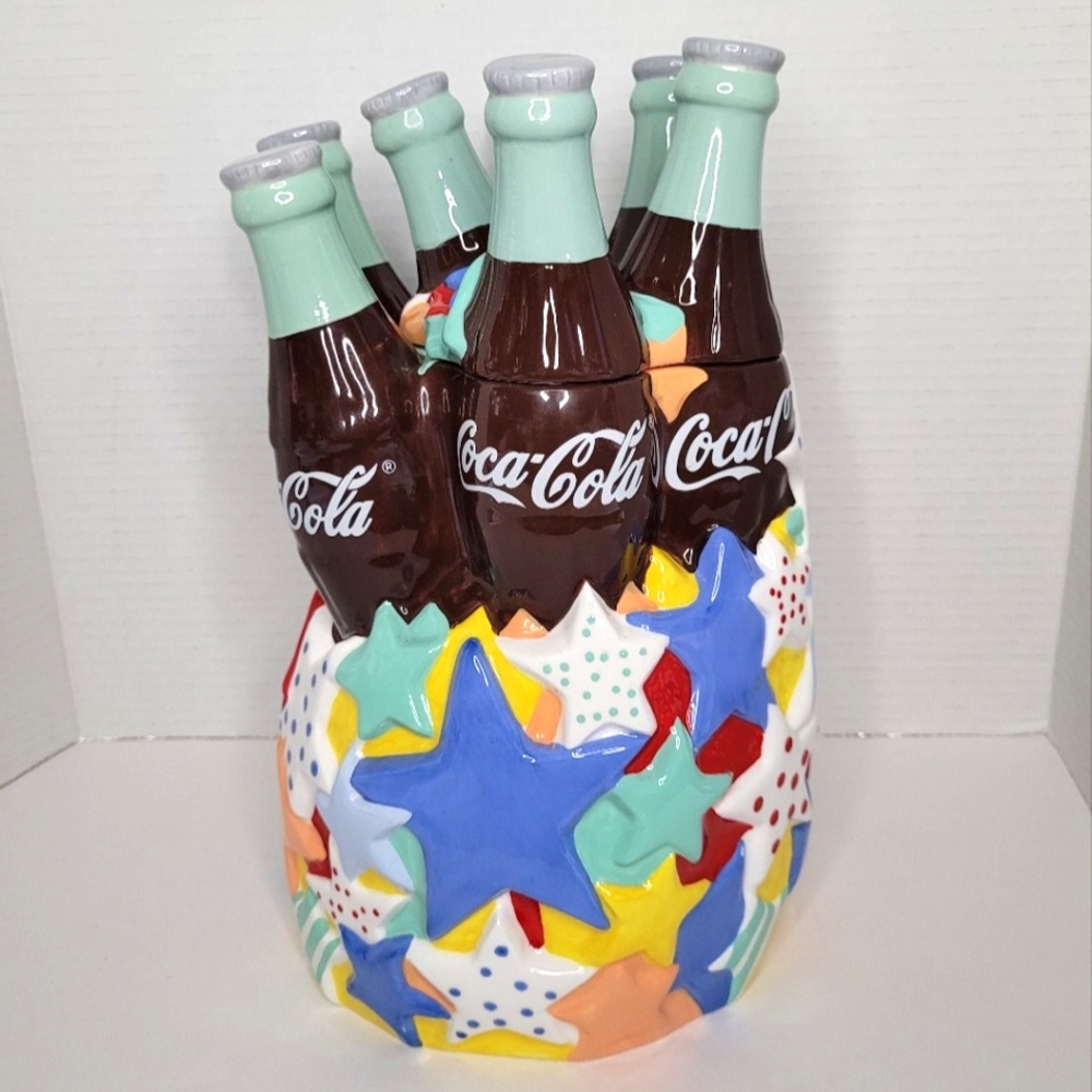 Coca Cola Party Coke Cookie Jar by Gibson Vintage 2000 Rare READ